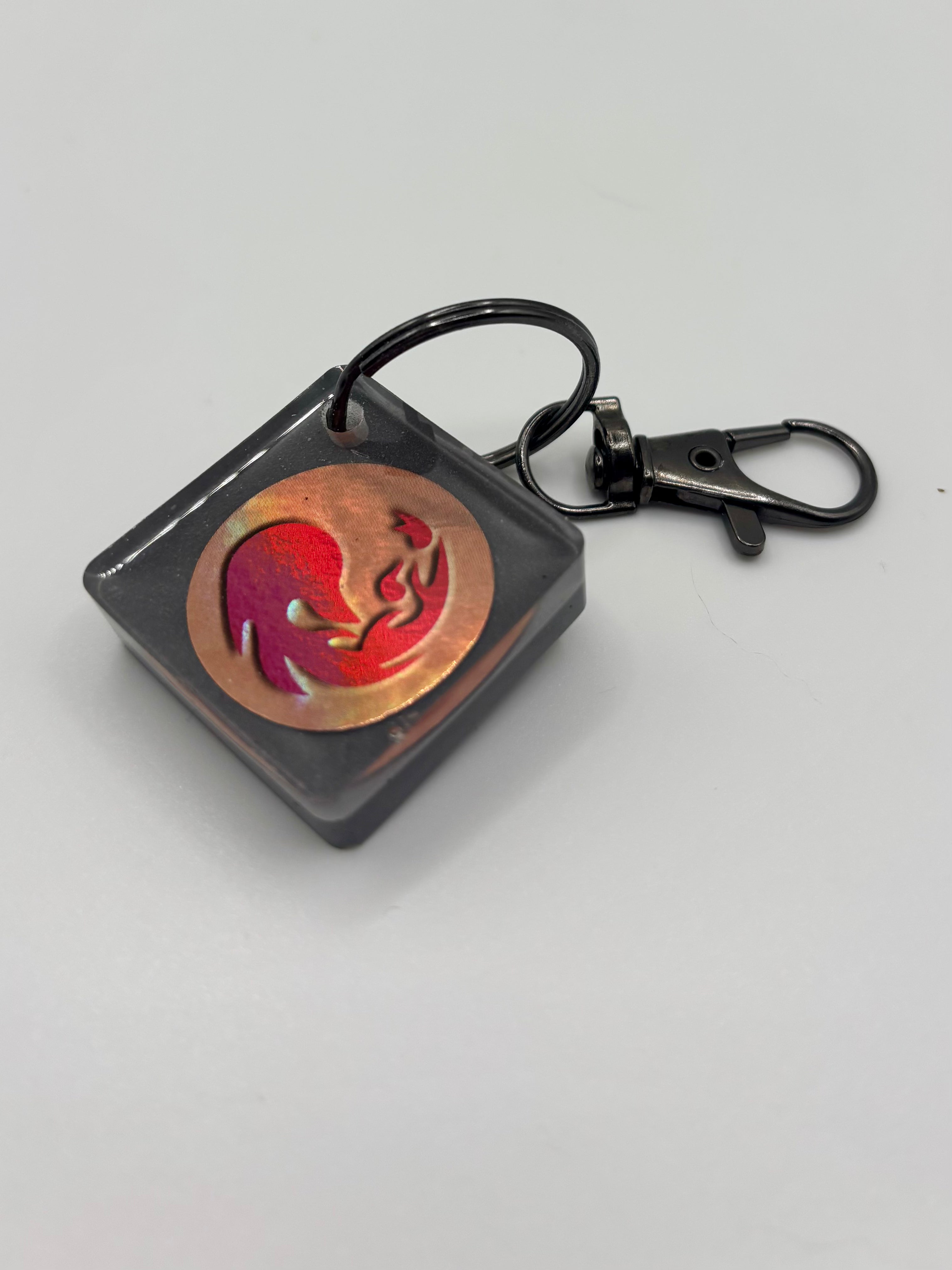 Red Mana MTG KeyChain