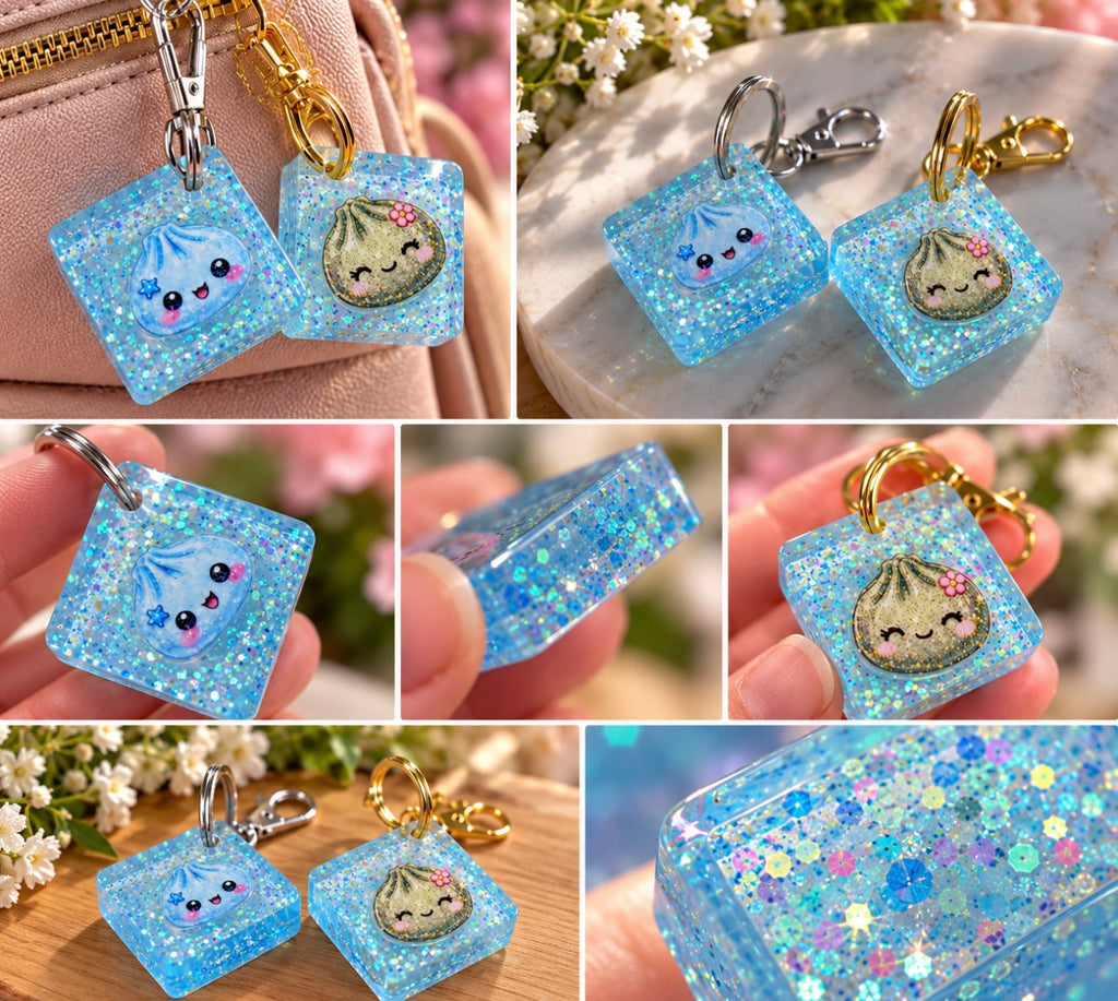 Dumpling Kawaii KeyChains - Set of 2