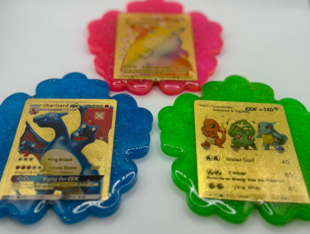 Set of 3 - Pokémon Handmade Coasters