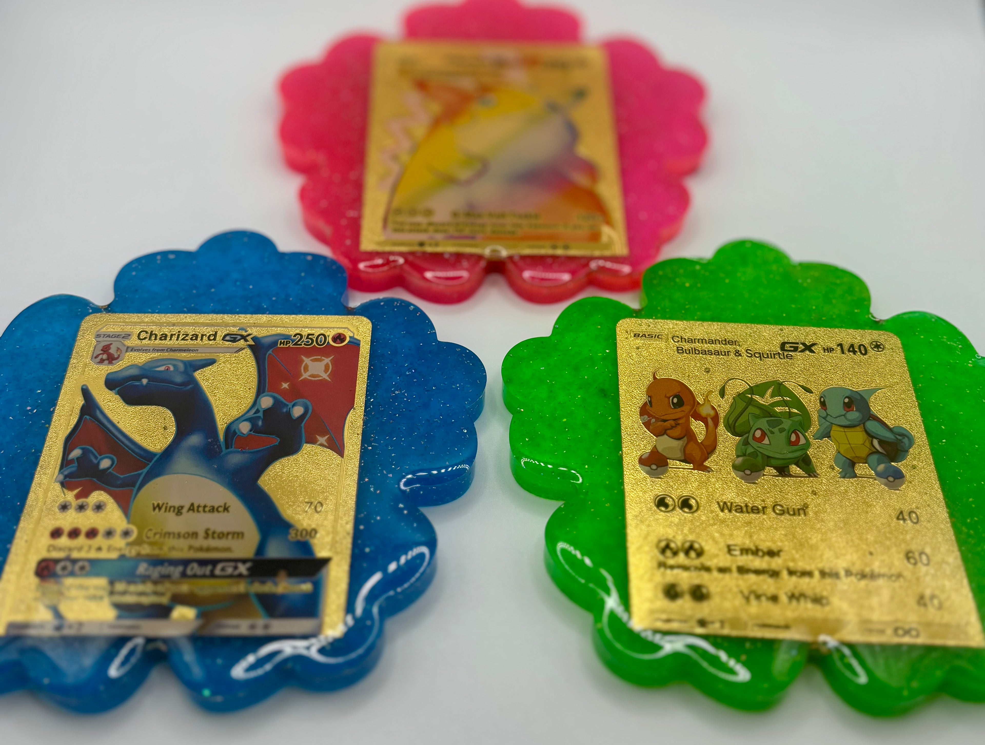 Set of 3 - Pokémon Handmade Coasters