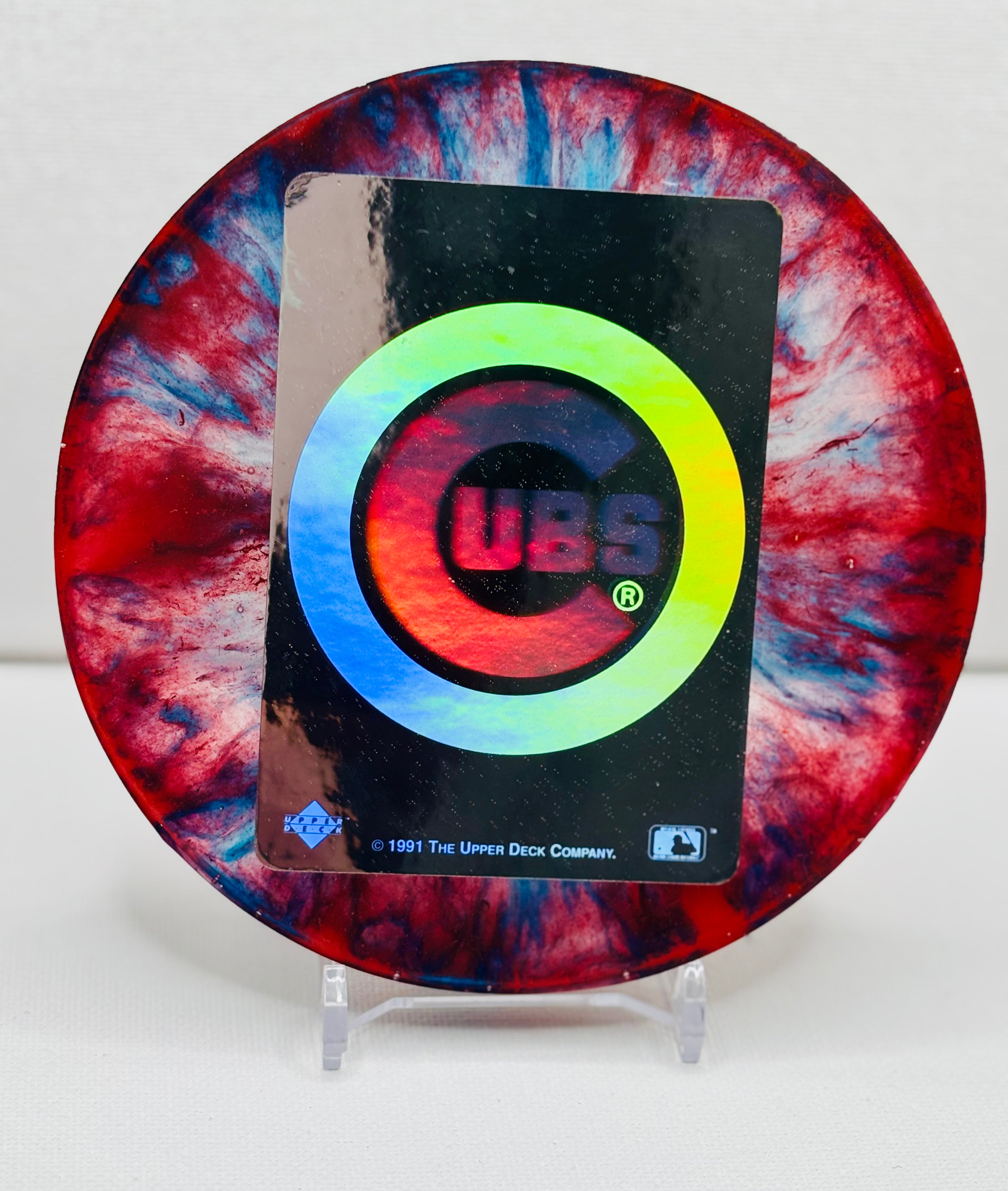 Chicago Cubs MLB Coaster - Upper Deck 91 card