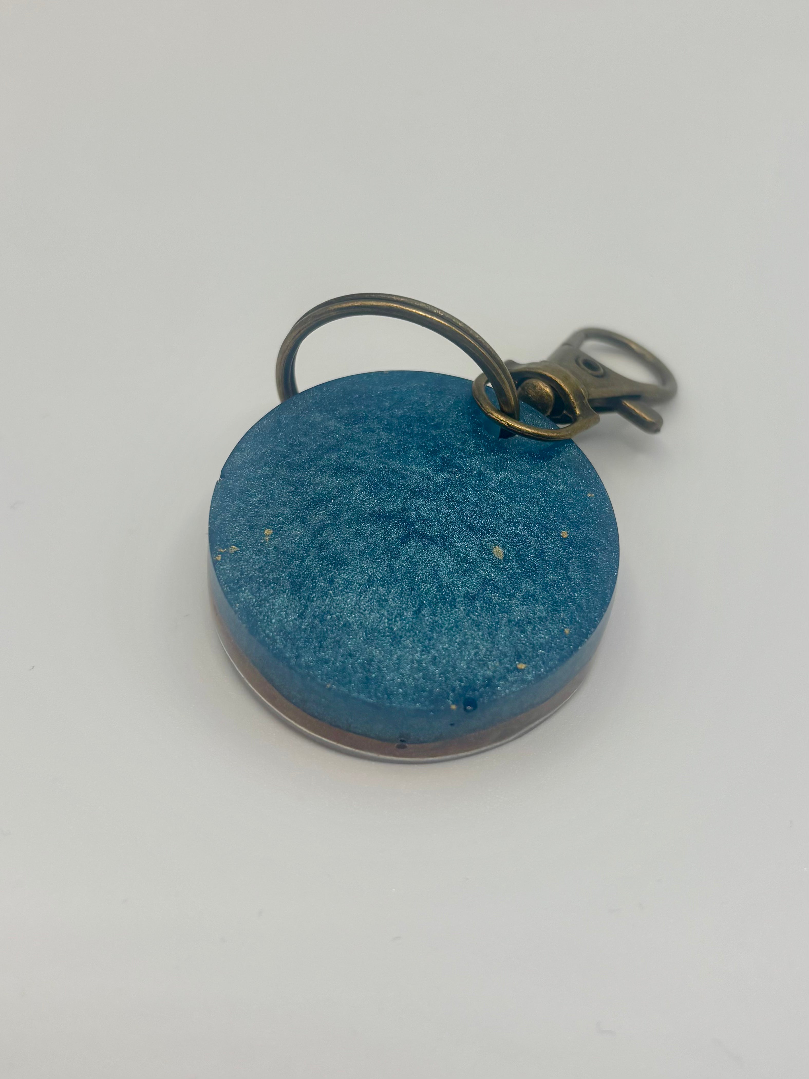 Handmade Holographic Flareon Pokémon Acrylic Keychain - Sparkling Eeveelution Charm 3.5 inch