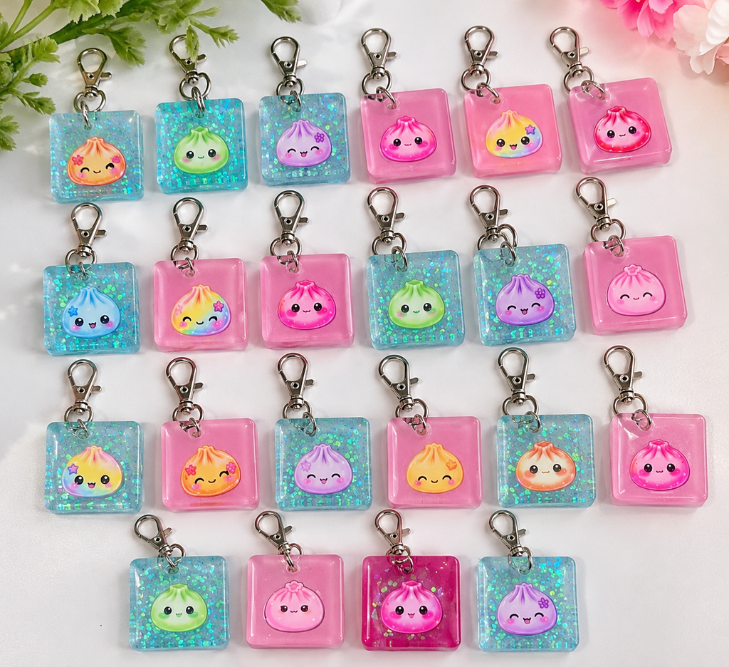 Set of 22 Dumplings Keychain - Charms