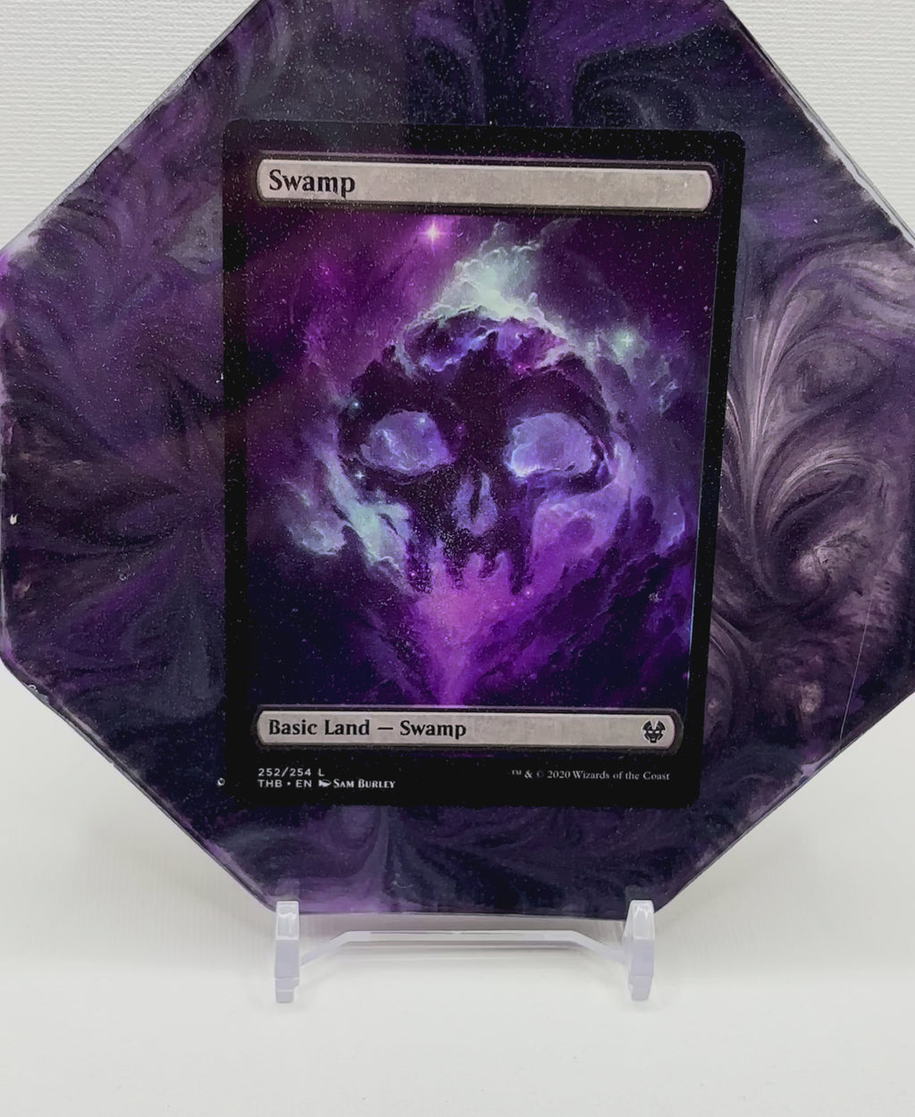 Magic the Gathering - MTG Swamp Card Coaster