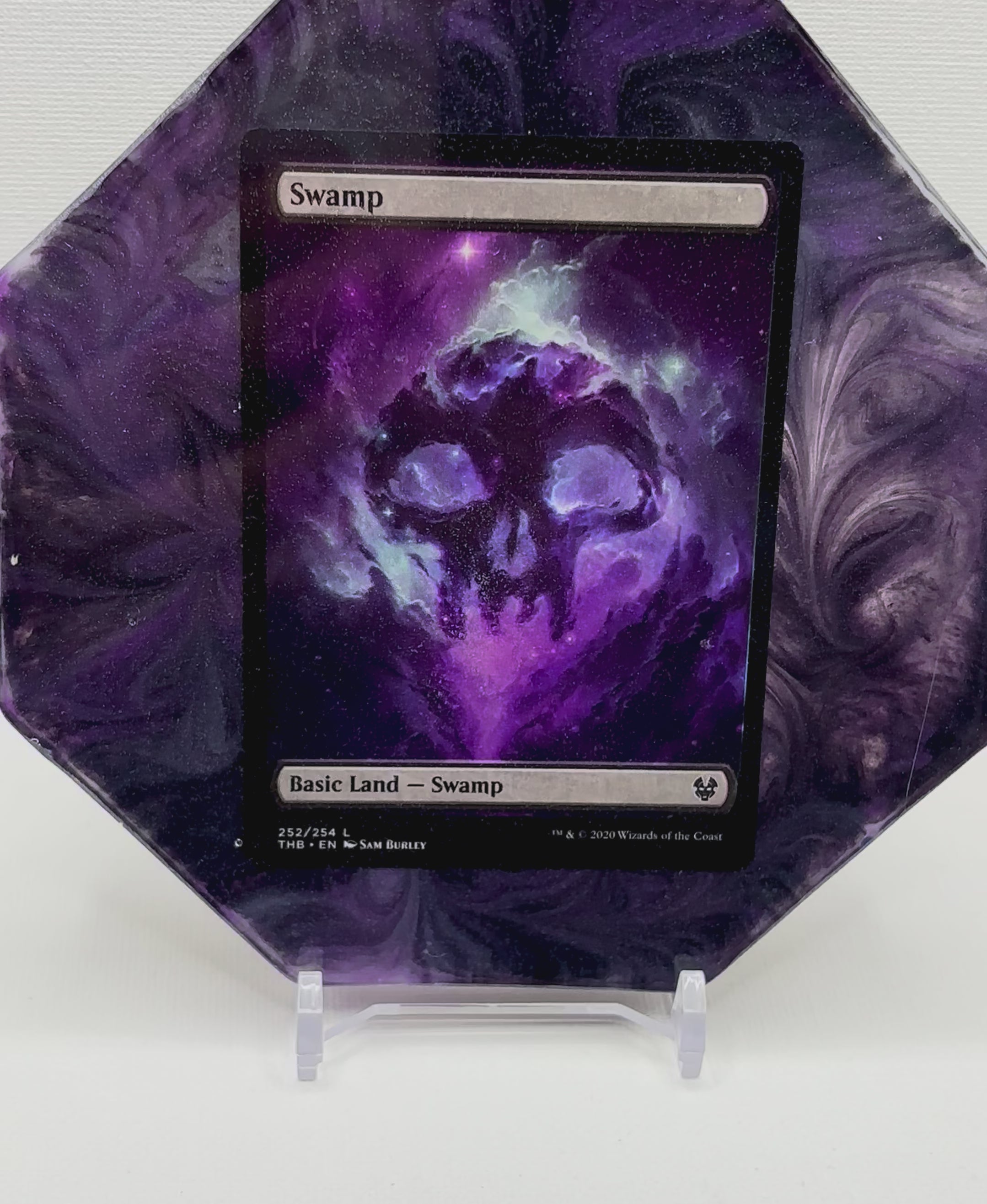 Magic the Gathering - MTG Swamp Card Coaster