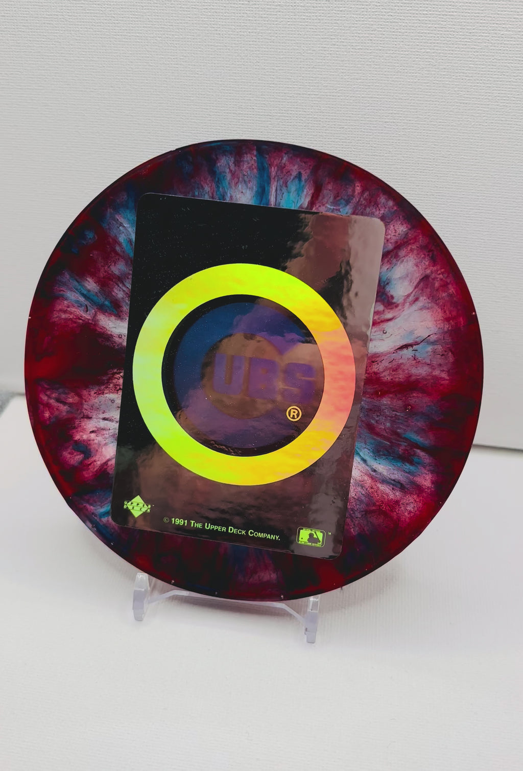 Chicago Cubs MLB Coaster - Upper Deck 91 card